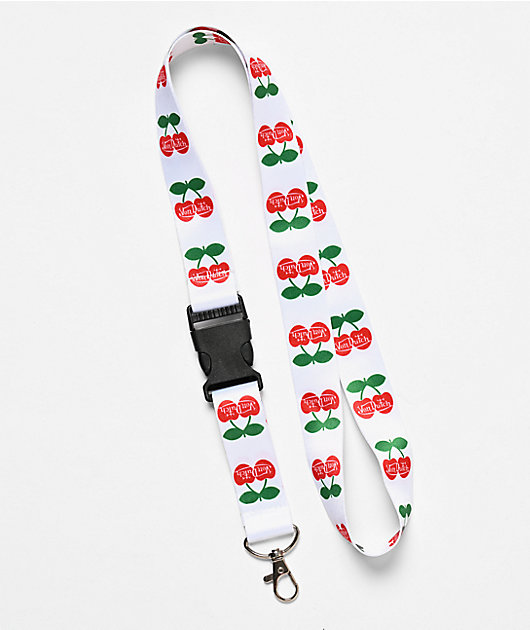 Von Dutch Cherries White Lanyard