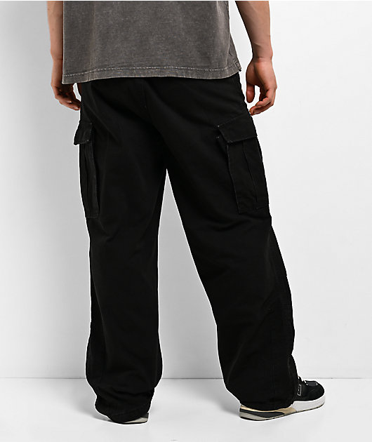 Von Dutch Commander Black Cargo Pants