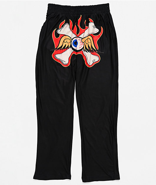 Von Dutch Crossbone Eye Black Lounge Pants