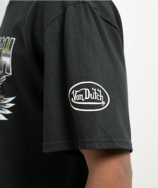 Von Dutch Eagle Motors Black T-Shirt | Zumiez
