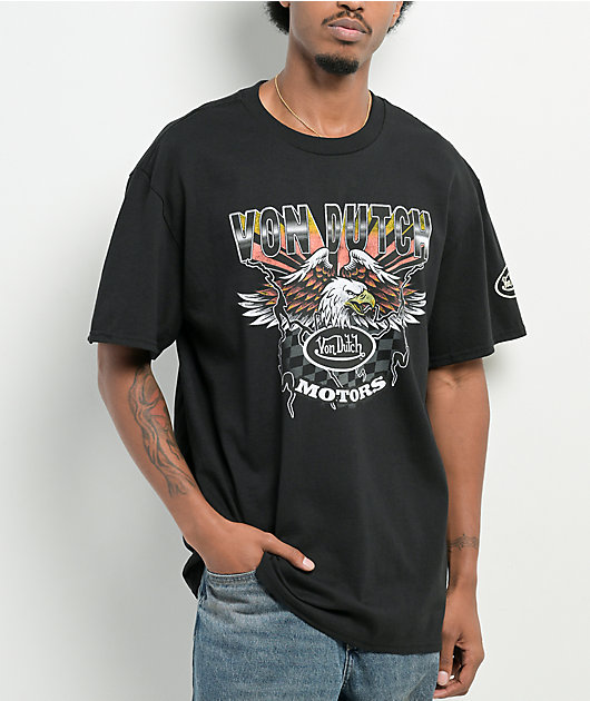 Von Dutch MOTORSのLサイズツナギ Von Dutch Eagle Motors Black T-Shirt | Zumiez
