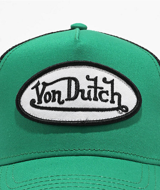Von Dutch Green & Black Trucker Hat
