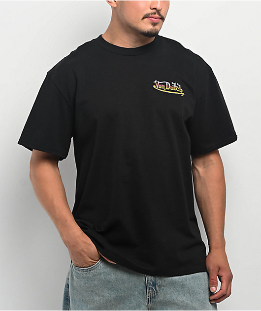 Von Dutch Moto Flying Black T-Shirt
