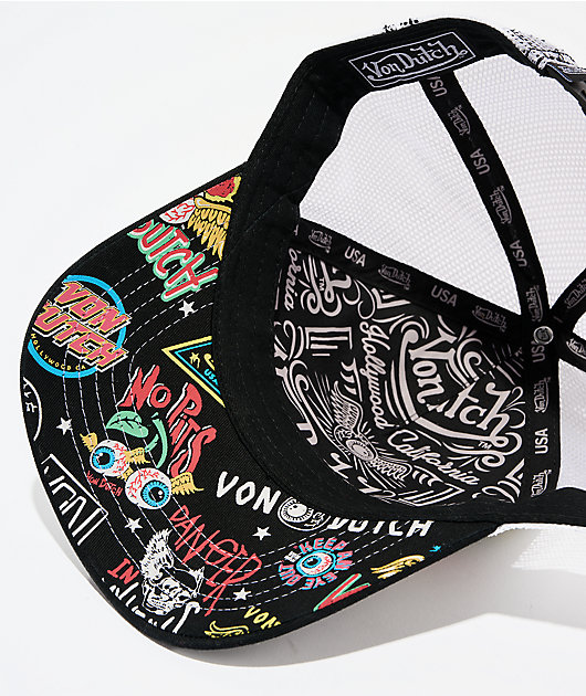 Von Dutch Multi Black Trucker Hat