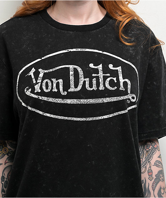Von Dutch Oval Slate Washed T-Shirt 