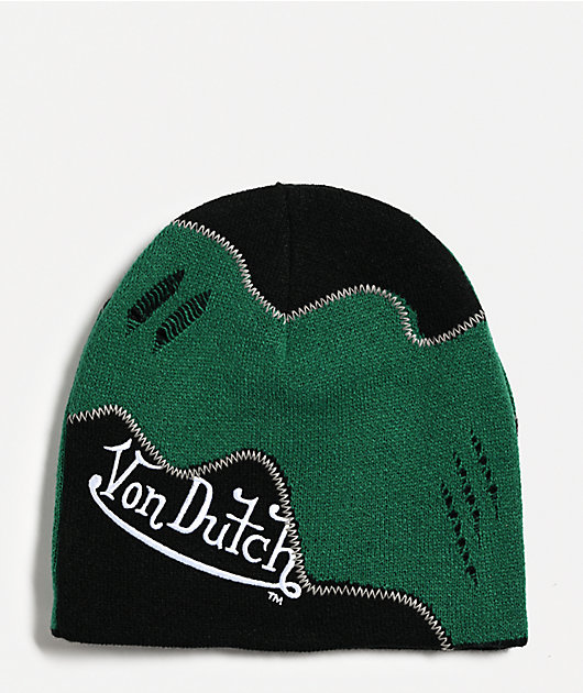 Von Dutch Patchy Pine Skully Beanie | Zumiez