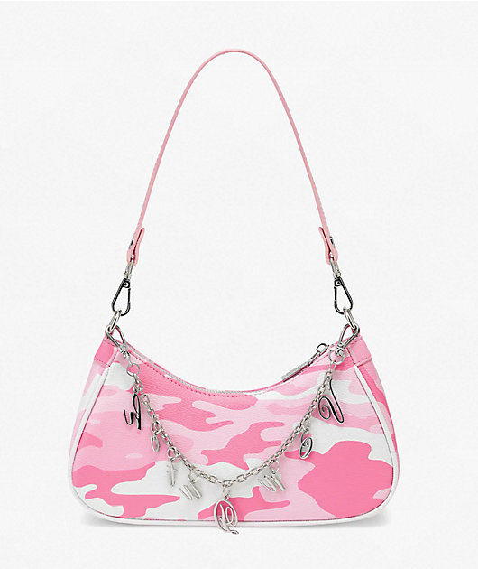 Von Dutch Pink Camo Shoulder Bag