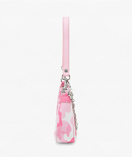 Von Dutch Pink Camo Shoulder Bag