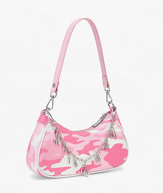 Von Dutch Pink Camo Shoulder Bag