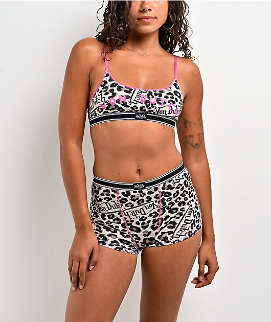 Von Dutch Pink Cheetah Lounge Set