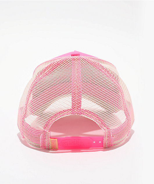 Von Dutch Pink Trucker Hat | Zumiez