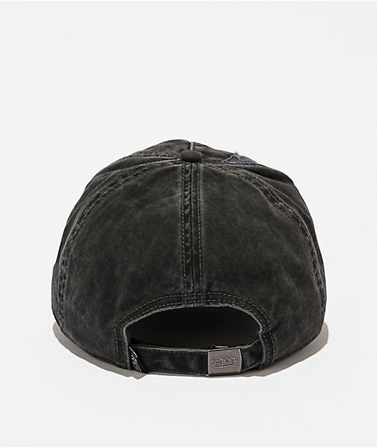Von Dutch Roadie Black & Purple Strapback Hat