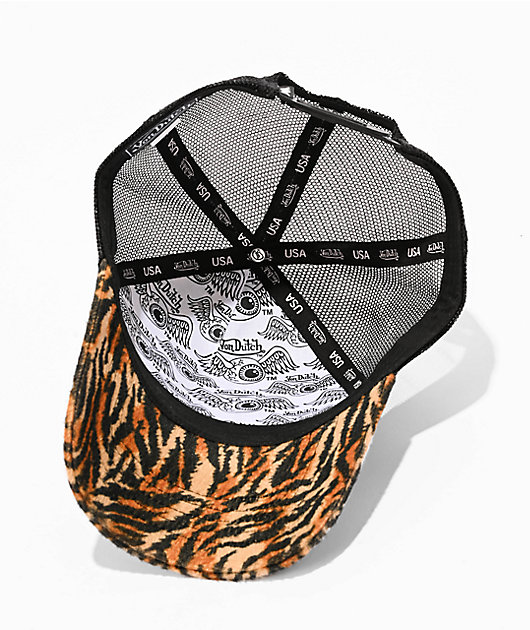Von Dutch Safari Black Trucker Hat