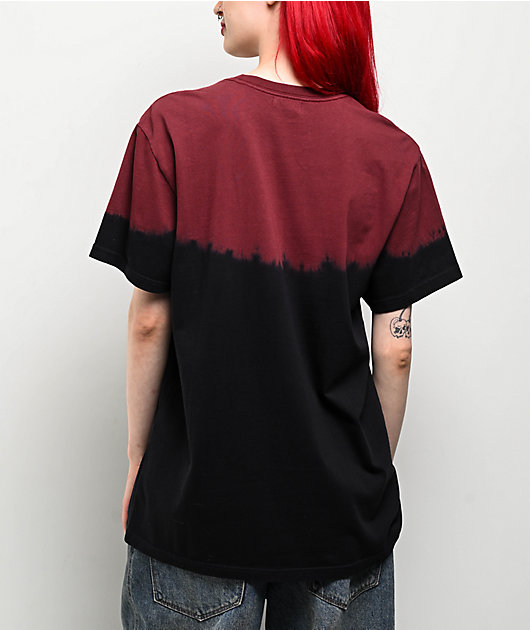 Von Dutch Skull Black & Red Tie Dye T-Shirt 
