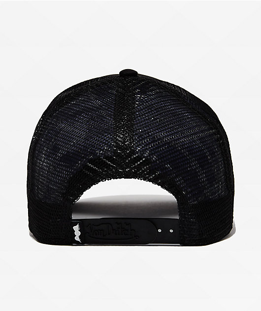 帽子 everyone / 3layer cap / BLACK Von Dutch Staple Triple Black Trucker Hat | Zumiez