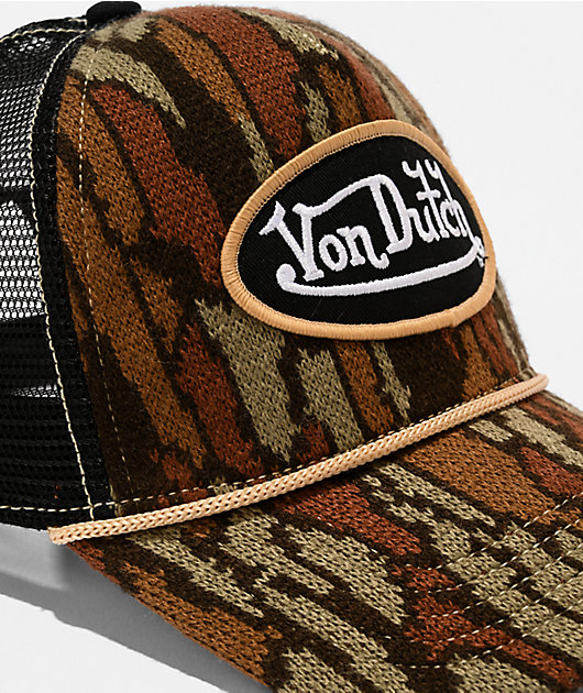 Von Dutch Stealth Stitch Camo Trucker Hat | Zumiez