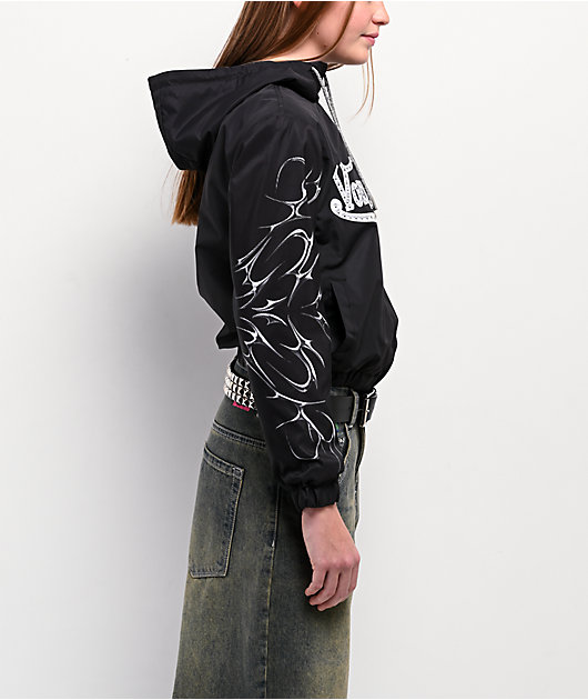 Von Dutch Taslon Crystal Black Windbreaker Zip Jacket | Zumiez