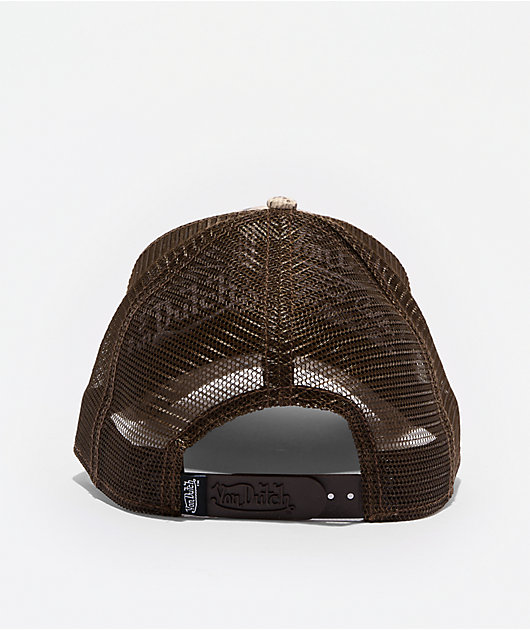 Von Dutch Vanimal Snakeskin Brown Trucker Hat