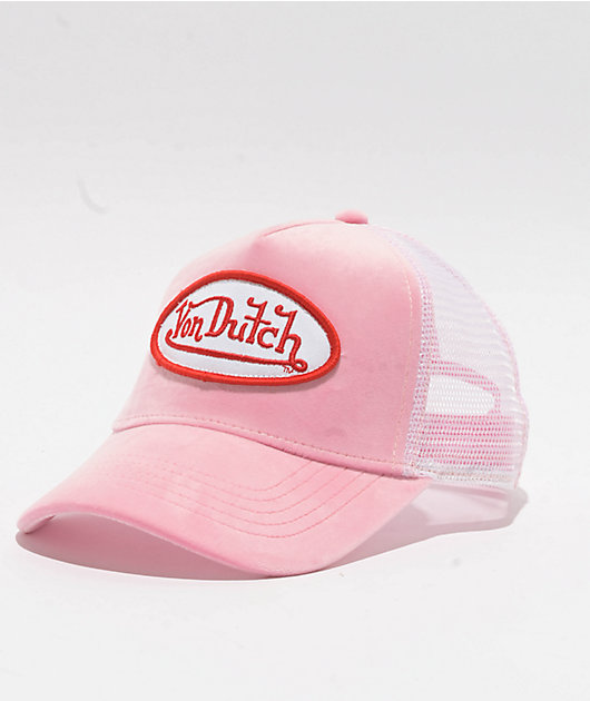 Von Dutch Velvet Pink Trucker Hat | Zumiez Von Dutch Velvet Pink Trucker Hat | Zumiez
