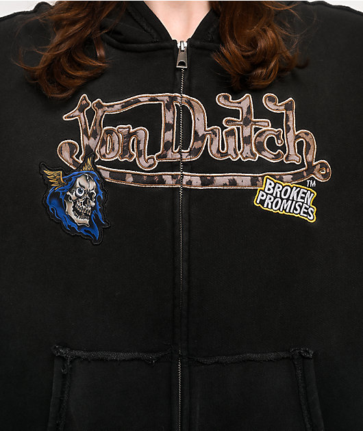 Von Dutch X Broken Promises Wild Ride Black Wash Zip Hoodie | Zumiez Von Dutch X Broken Promises Wild Ride Black Wash Zip Hoodie | Zumiez
