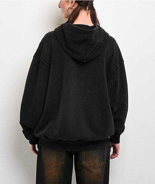 Von Dutch X Broken Promises Wild Ride Black Wash Zip Hoodie | Zumiez