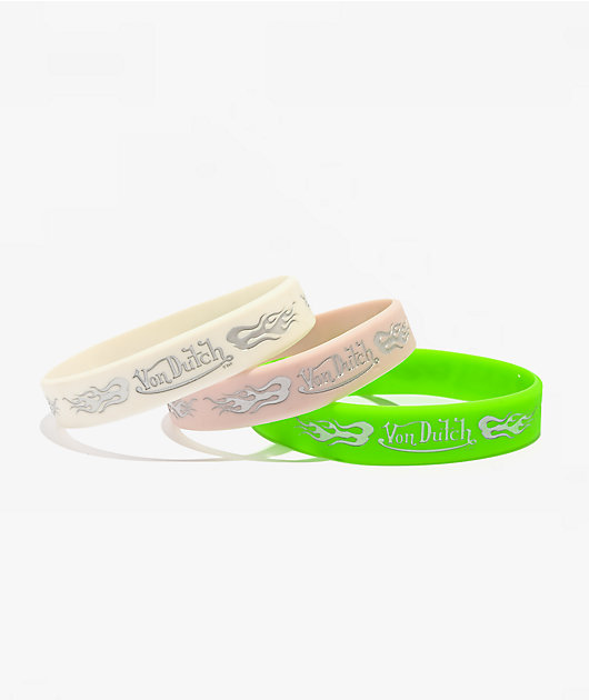 Von Dutch Y2K Flames Assorted 3 Pack Bracelets
