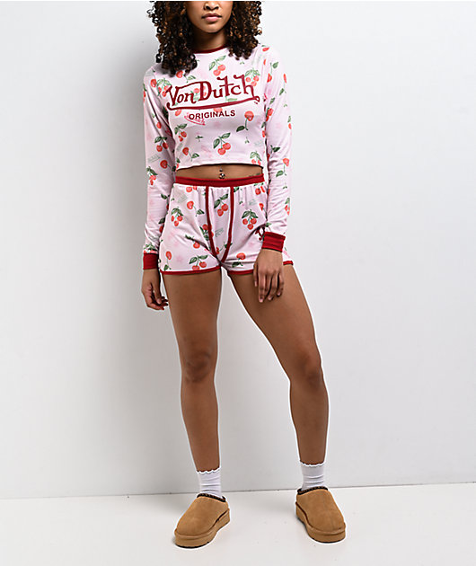 Von Dutch Yummy Cherry Pink Lounge Set