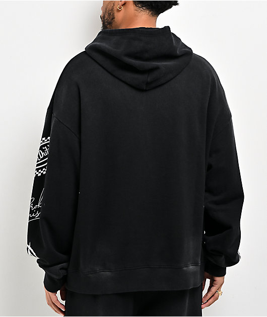 Von Dutch x Broken Promises All In Black Wash Hoodie | Zumiez
