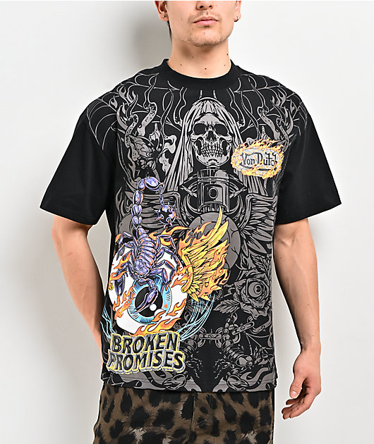 Von Dutch x Broken Promises Fuel For Fire Black T-Shirt