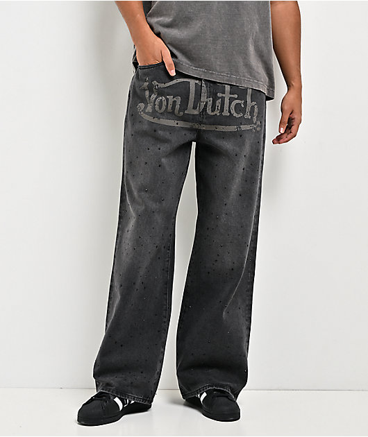 Von Dutch x Broken Promises Night Sky Rhinestone Black Wash