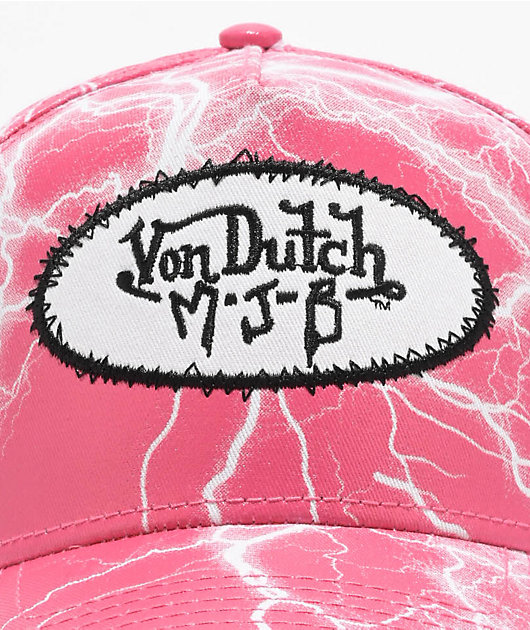 Von Dutch x MJB Lightning Pink Snapback Hat | Zumiez