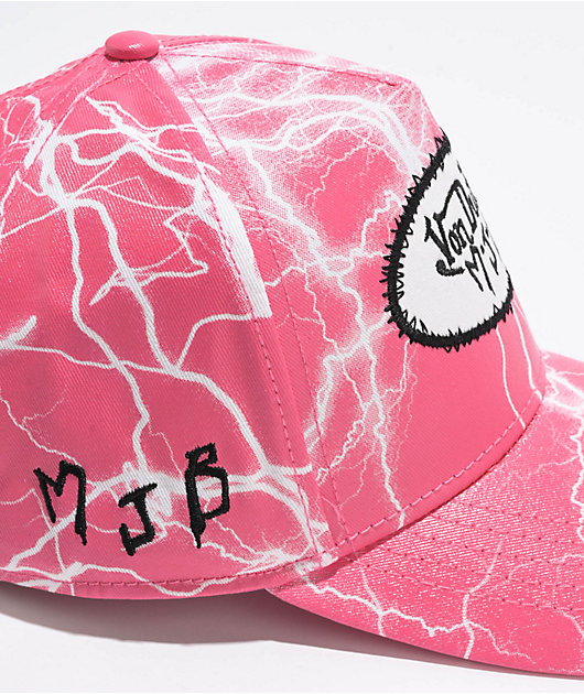 Von Dutch x MJB Lightning Pink Snapback Hat | Zumiez