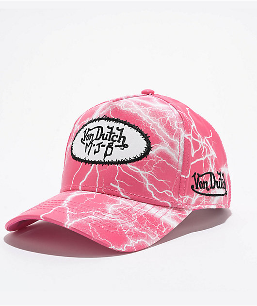 Von Dutch x MJB Lightning Pink Snapback Hat | Zumiez