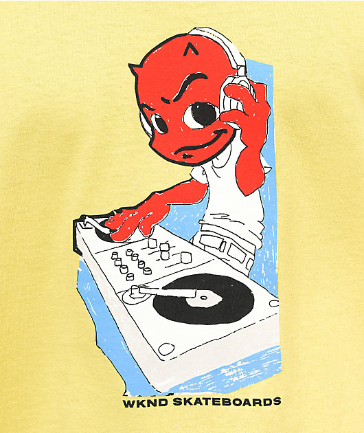 WKND DJ camiseta amarilla