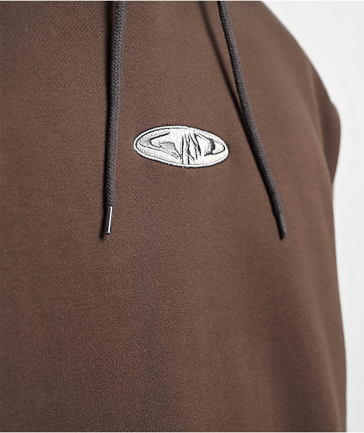 WKND Fishbone Emblem Brown & Black Hoodie | Zumiez