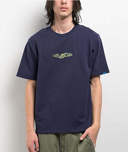 WKND Fishbone Navy T-Shirt | Zumiez