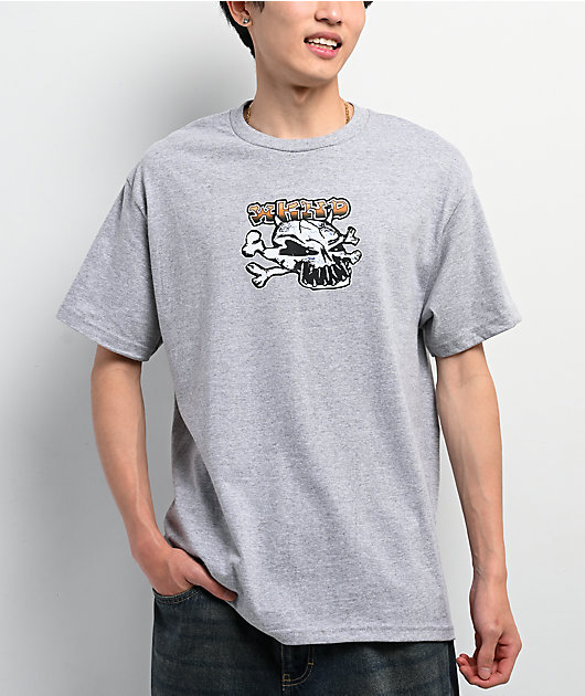 WKND Skull Heather Grey T-Shirt | Zumiez