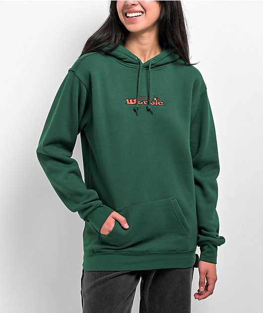 WORBLE Glisten Dark Green Hoodie Zumiez