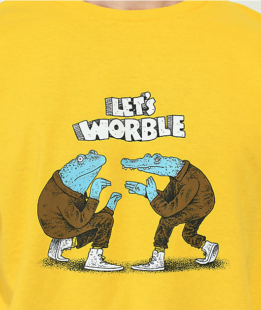 WORBLE Lets Worble camiseta dorada