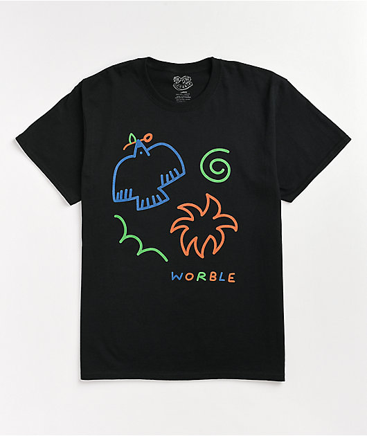 WORBLE Symbols Black T-Shirt