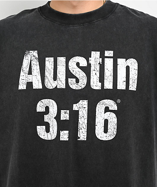 WWE Austin 316 Washed Black T-Shirt | Zumiez