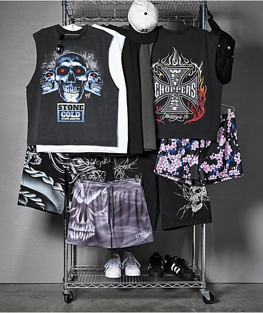 WWE Bad To The Bonz Black Wash Tank Top | Zumiez