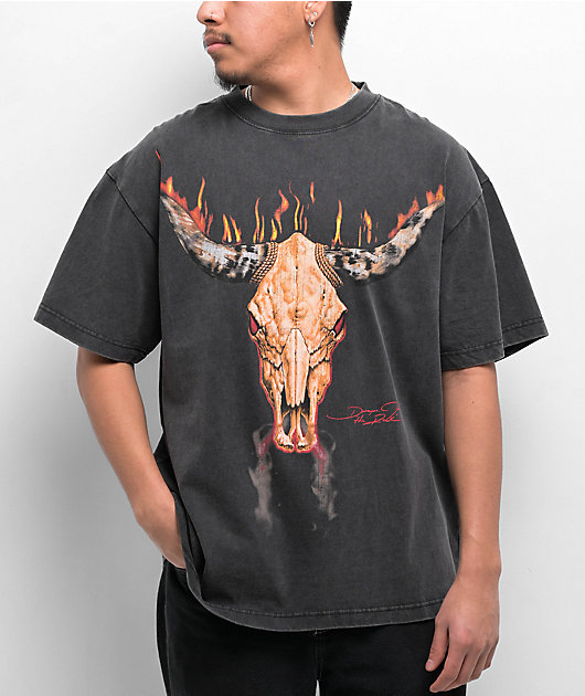WWE Desert Rock Black Wash T-Shirt | Zumiez