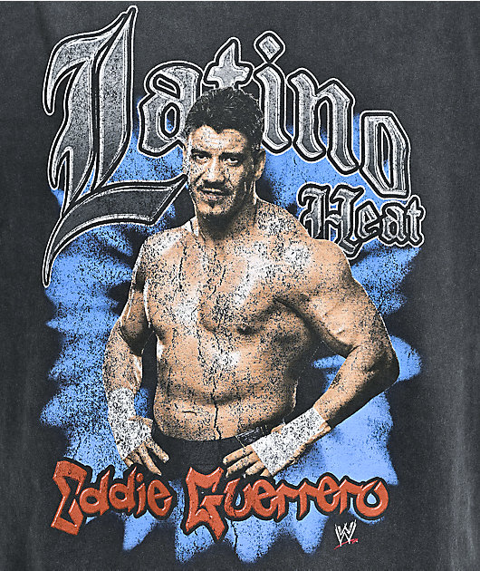WWE Eddie Guerrero Latino Tact Black Wash T-Shirt