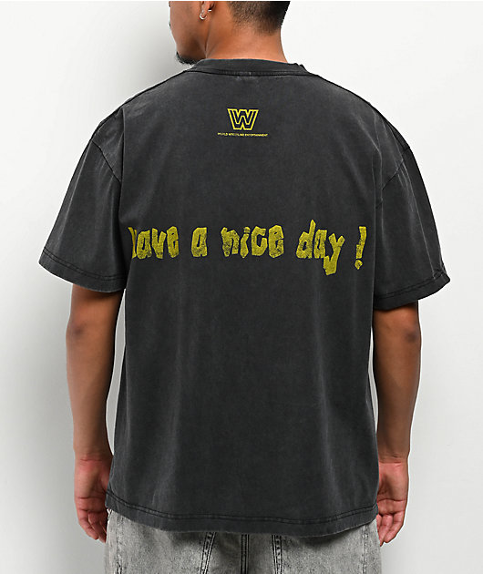WWE Mankind Have A Nice Day Black Wash T-Shirt