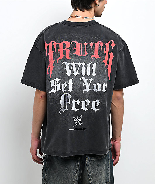 WWE R-Truth Signature Black Wash T-Shirt