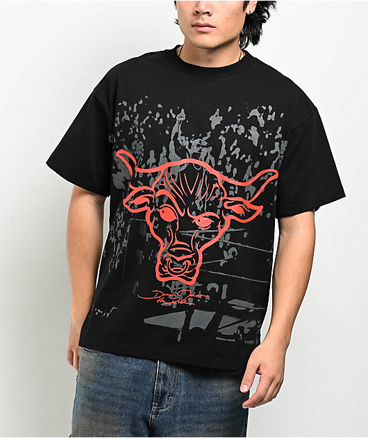 WWE Rock Panel Black T-Shirt | Zumiez