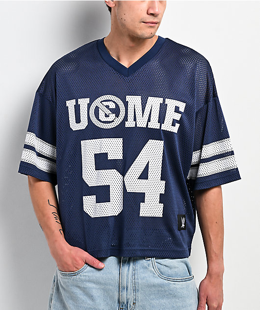 WWE U Can't C Me Blue Crop Football Jersey | Zumiez