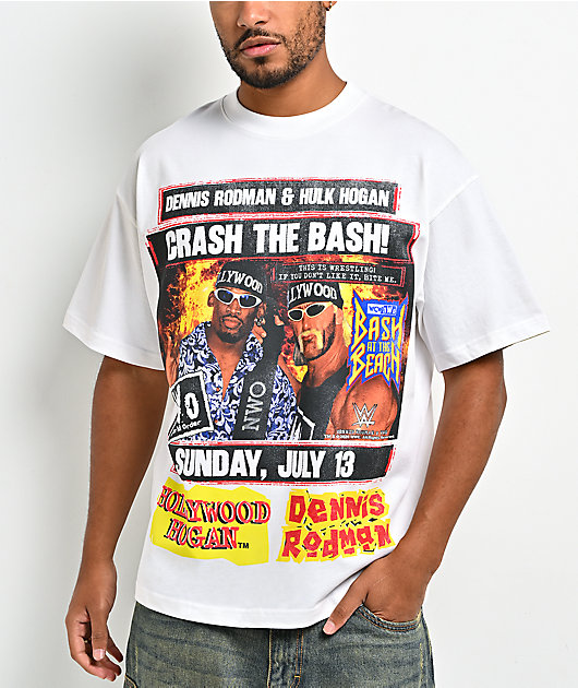 WWE x Rodman Apparel Crash The Bash White T-Shirt