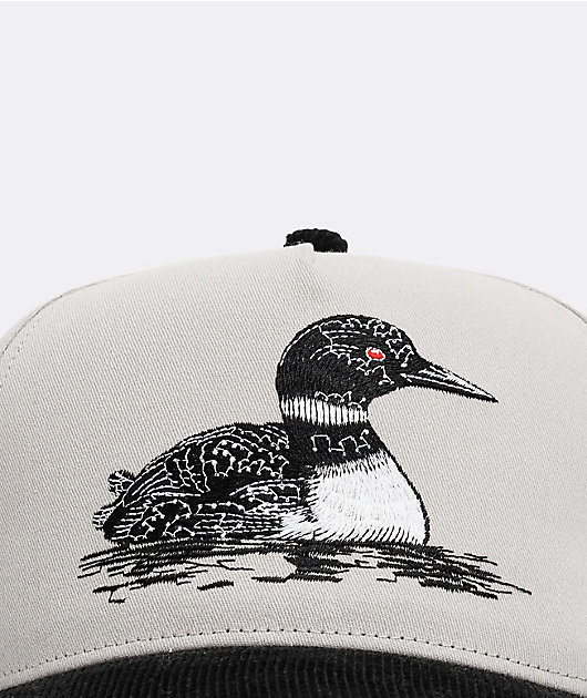Waggle Red Eye White & Black Snapback Hat